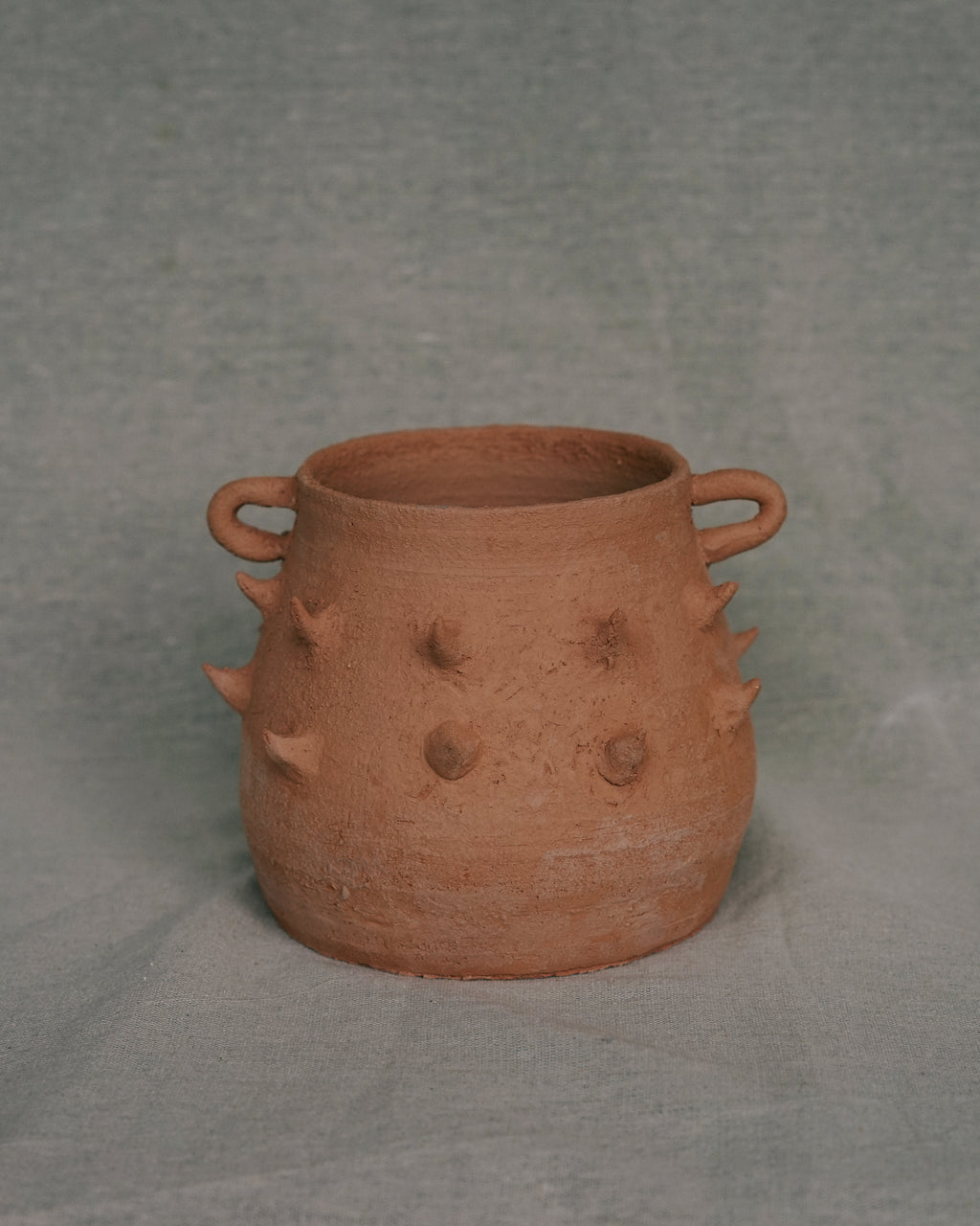 Terracotta Spike Belly Pot