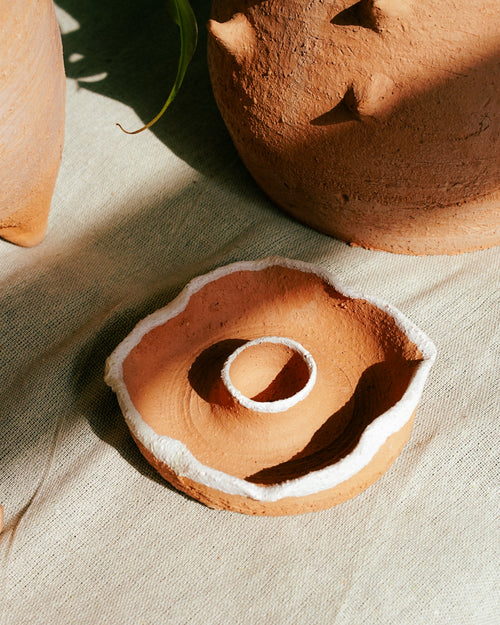 Terracotta Candle Holder