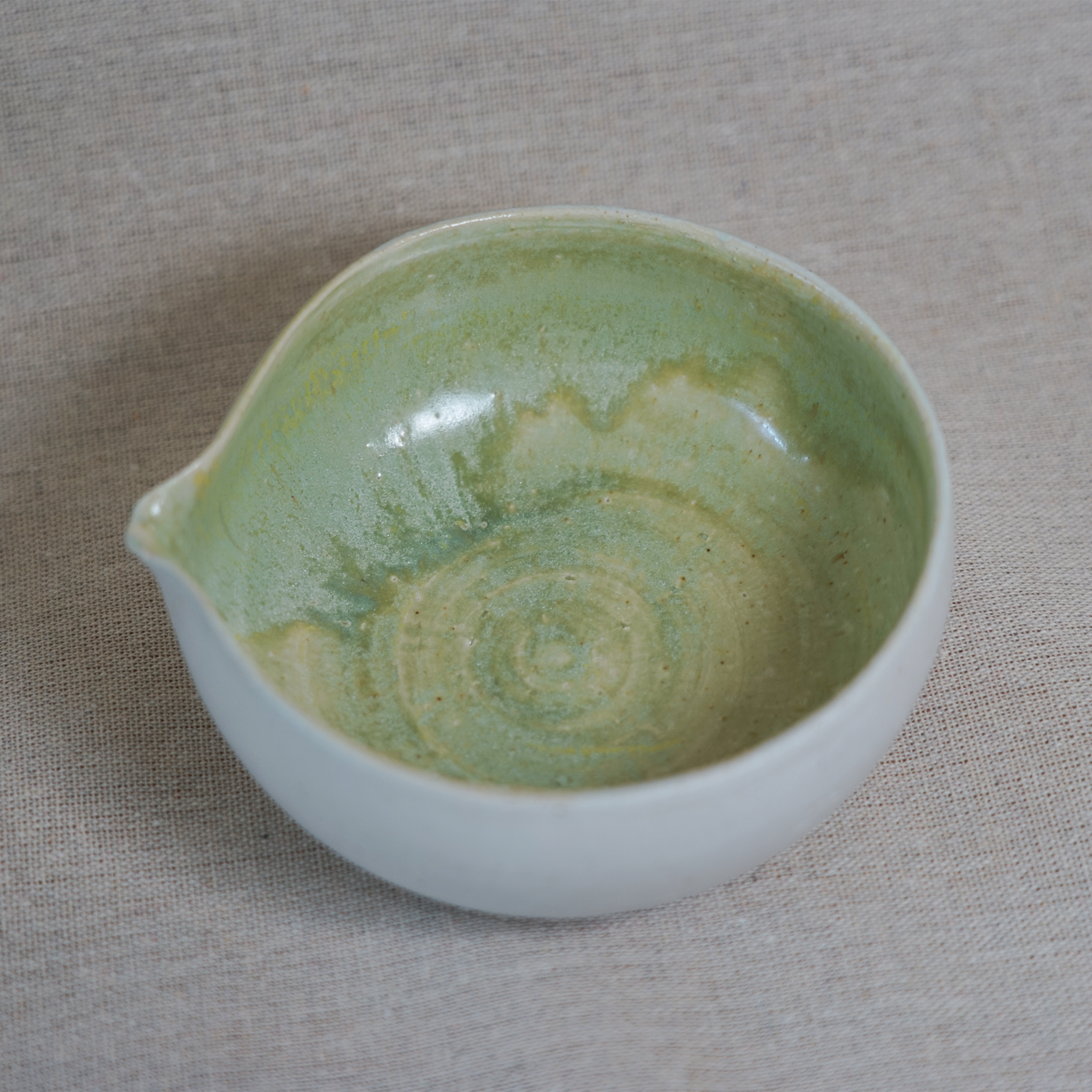 Matcha Bowl Green and White
